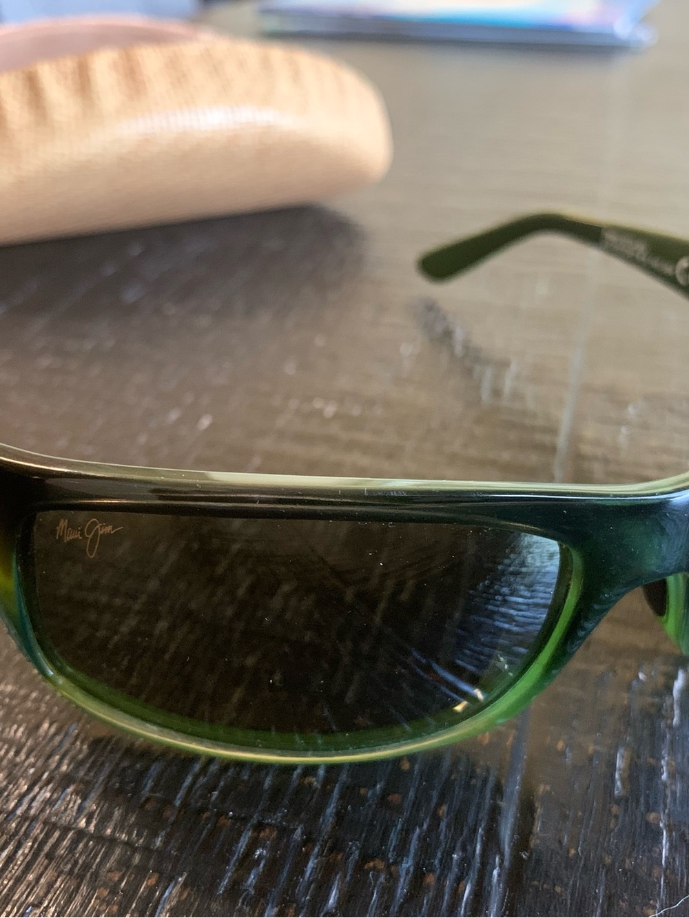 Maui Jim Men's Green Gradient Polarized Sunglasses